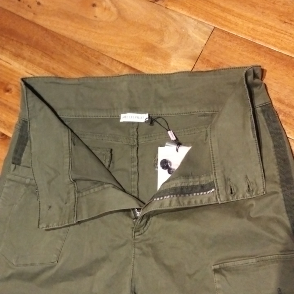 Avec Les Filles Side Stripe Cotton Utility Pants - Picture 9 of 15